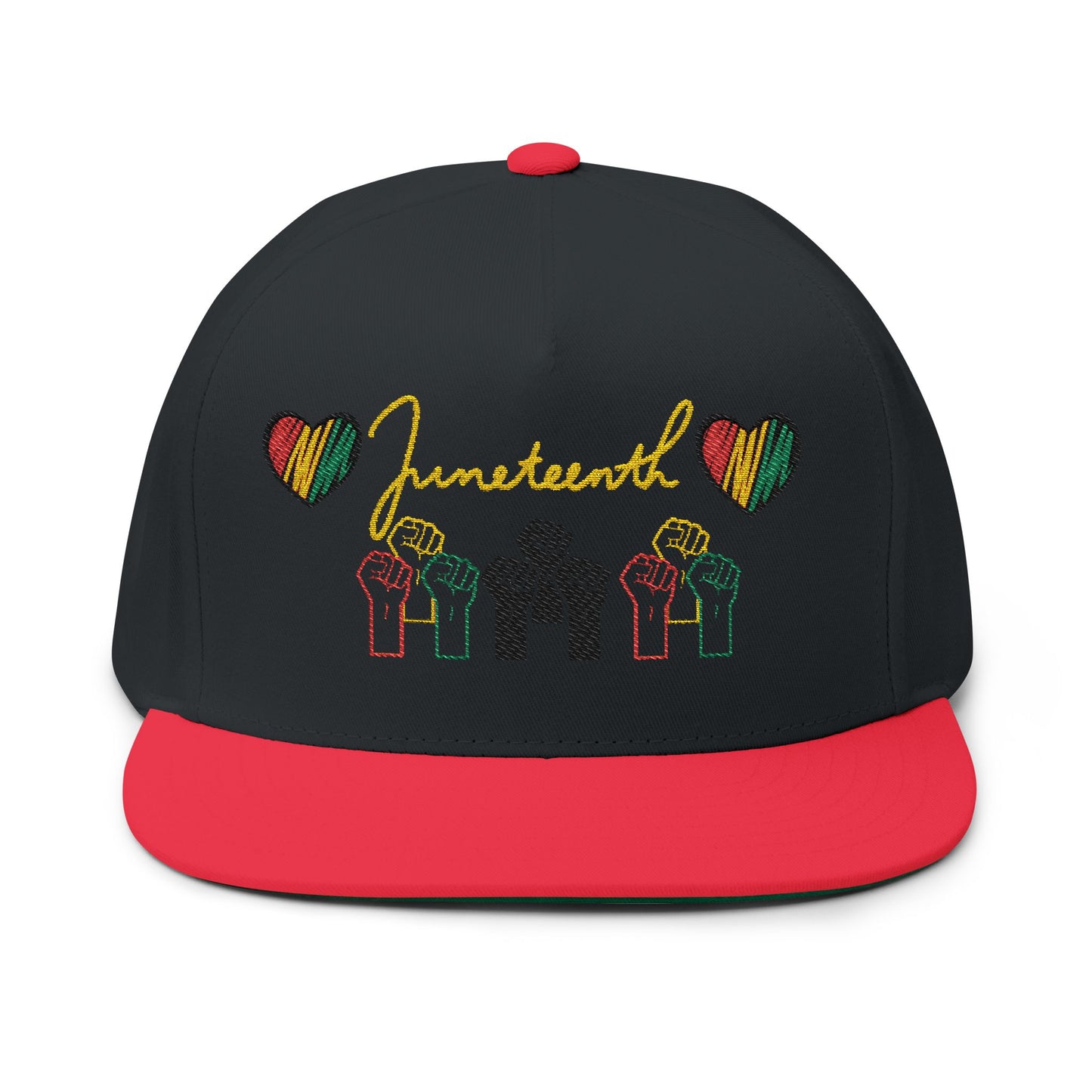 Flat Bill Cap Embroidery, Black Lives Matter Hat, Juneteenth Gift, African American Pride, Civil Rights Movement Cap, Empowerment Apparel