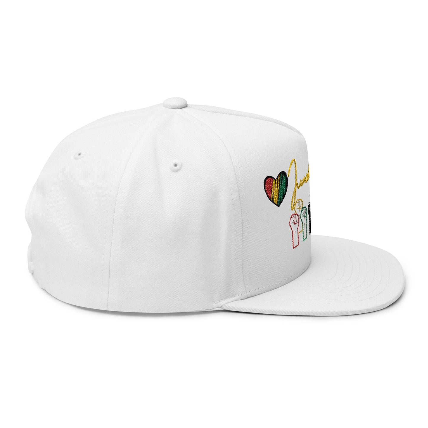 Flat Bill Cap Embroidery, Black Lives Matter Hat, Juneteenth Gift, African American Pride, Civil Rights Movement Cap, Empowerment Apparel