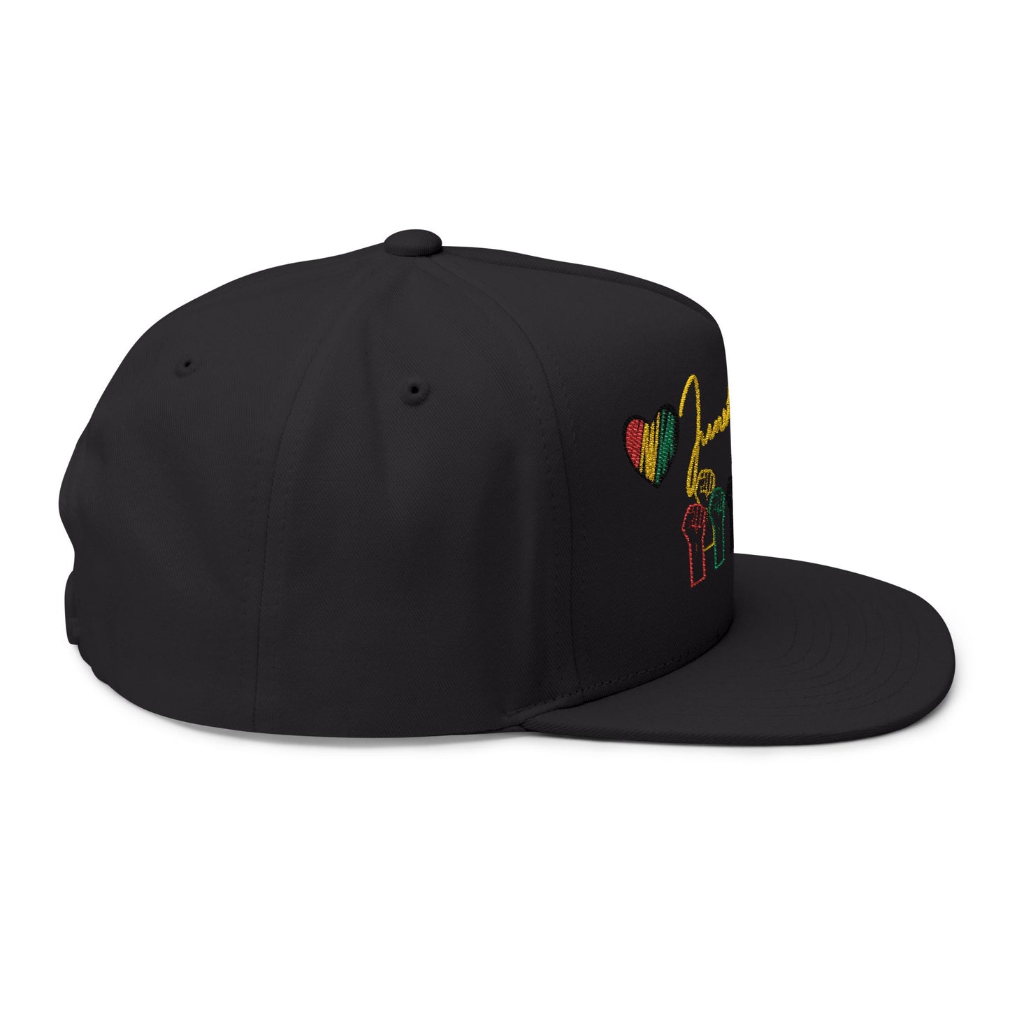 Flat Bill Cap Embroidery, Black Lives Matter Hat, Juneteenth Gift, African American Pride, Civil Rights Movement Cap, Empowerment Apparel