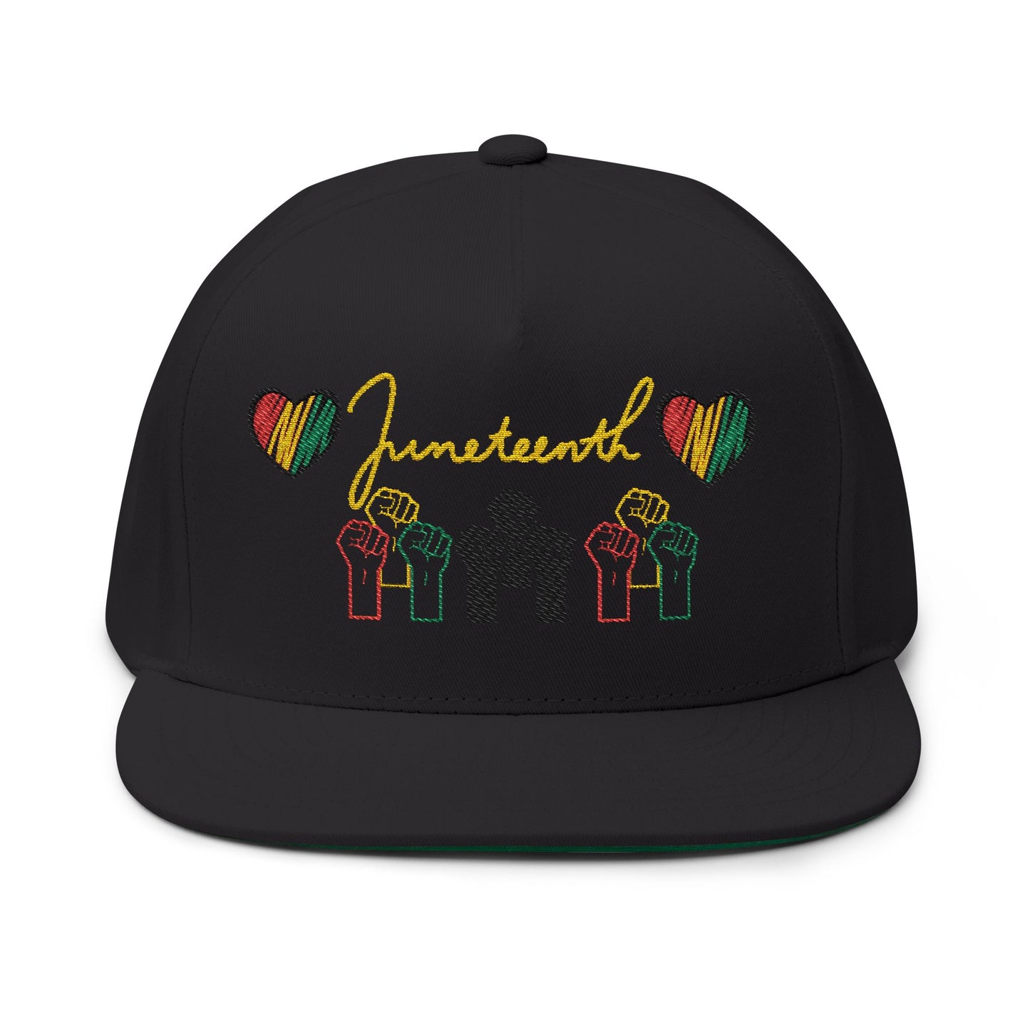 Flat Bill Cap Embroidery, Black Lives Matter Hat, Juneteenth Gift, African American Pride, Civil Rights Movement Cap, Empowerment Apparel