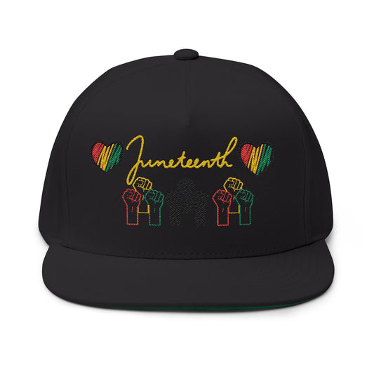 Flat Bill Cap Embroidery, Black Lives Matter Hat, Juneteenth Gift, African American Pride, Civil Rights Movement Cap, Empowerment Apparel
