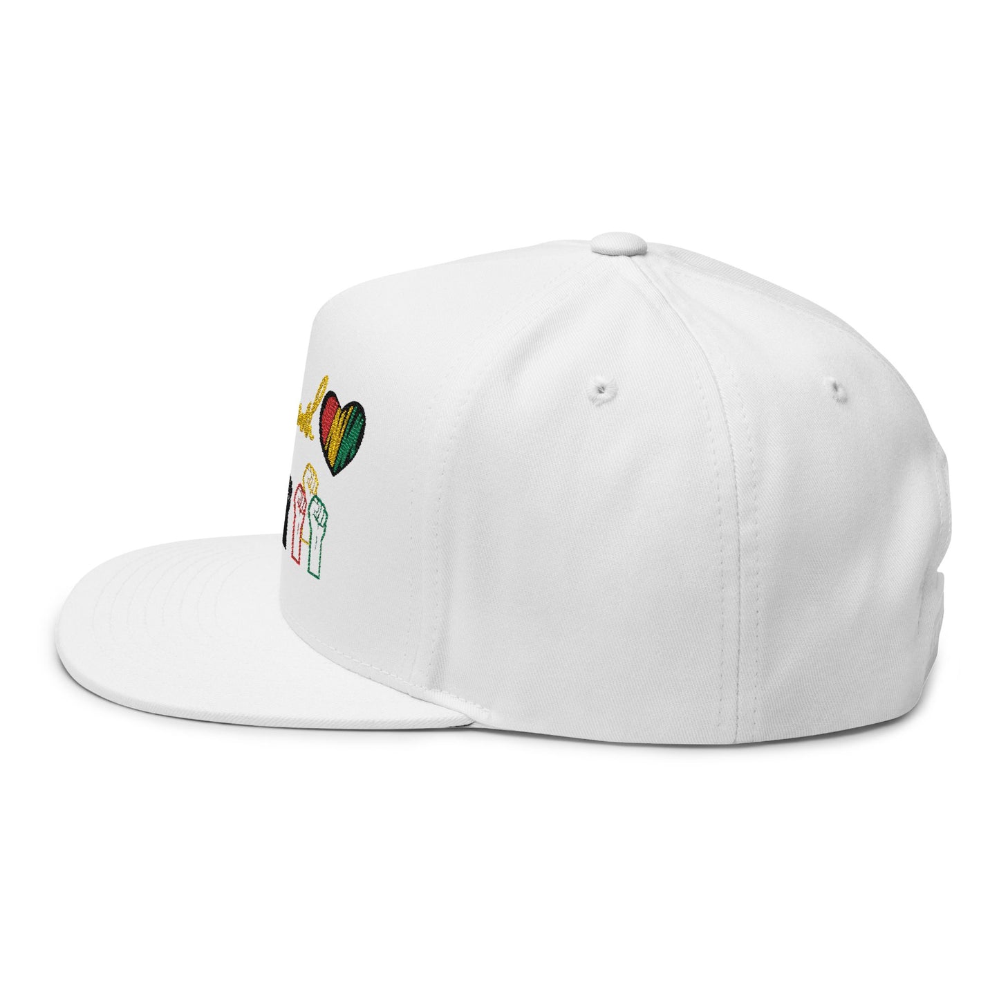 Flat Bill Cap Embroidery, Black Lives Matter Hat, Juneteenth Gift, African American Pride, Civil Rights Movement Cap, Empowerment Apparel