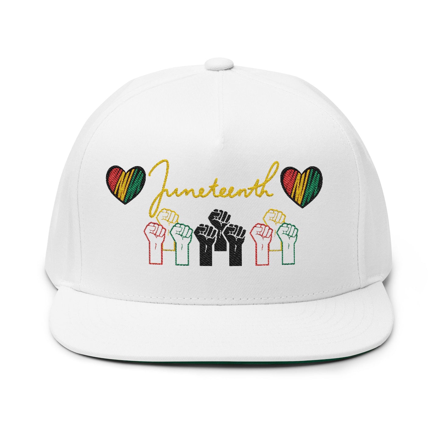 Flat Bill Cap Embroidery, Black Lives Matter Hat, Juneteenth Gift, African American Pride, Civil Rights Movement Cap, Empowerment Apparel