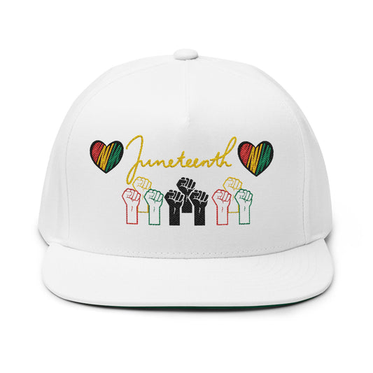 Flat Bill Cap Embroidery, Black Lives Matter Hat, Juneteenth Gift, African American Pride, Civil Rights Movement Cap, Empowerment Apparel